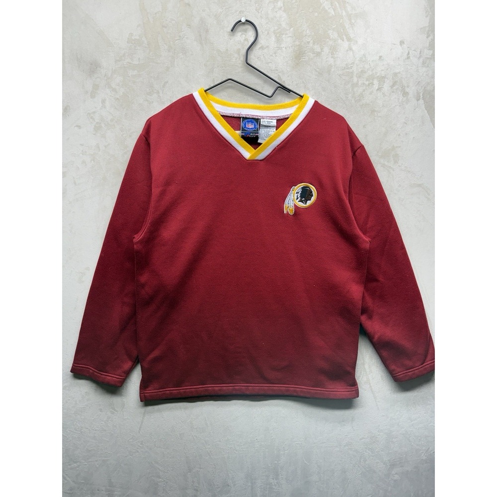 VTG 90s Pro Player Washington Redskins Two Guns White Calf Sweater (Fits Size S)